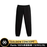 在飛比找蝦皮商城優惠-Golden Concept 休閒棉質運動長褲 黑色刺繡款 