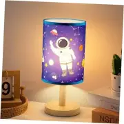 Kids Table Lamp with Linen Lampshade Nightstand Animal Baby Desk Bedside for