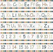 15 Pcs Boho Alphabet Bulletin Board Set Boho ABC Alphabet Poster Educational Cards ABC Alphabets Letters 0-20 Number Posters Alphabets Number Paper Cutout for Classroom Preschool Kindergarten Playroom
