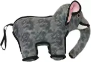 Plush Dog Squeaker Toy, Gray Large