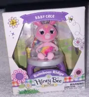 Honey Bee Acres Rainbow Ridge Baby Cece Bunny Figure and Bouncing Seat Mini Set