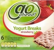 Go Ahead Yogurt Breaks Strawberry 6 Pack 210G