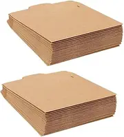 SUPVOX 100pcs Brown Paper CD Sleeves for Disc Storage Elegant Media Protection Envelopes Versatile Storage for Cards and Documents for Organizing Collections