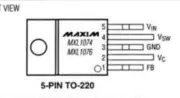 MAXIM MXL1074ET TO-220 5A/2A Step-Down PWM Switch-Mode