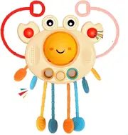 Octopus Pull String Activity Toys Food Grade Silicone Sensory for Baby Gifts