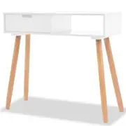 Console Table Solid Pinewood 80x30x72 cm White