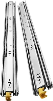 Drawer Slides Runners Heavy Duty Locking Ball Bearing Rails Cabinet Track Guide