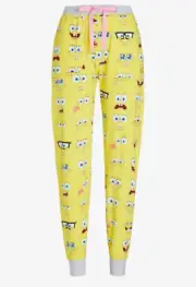 NEW PETER ALEXANDER WOMENS NICKELODEON SPONGEBOB EASY PJ PANTS $79.95 2+ 20-22
