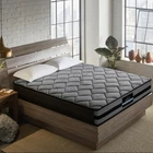 Pocket Spring Mattress Double Size Medium Firm Dust Mite Resistant Grey Black