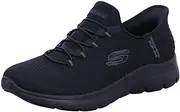 [Skechers] Women's Hands Free Slip-ins Summits Girls Night Sneaker
