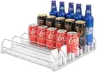 Drink Dispenser for Refrigerator, Self-Pushing Soda Can Organizer for Fridge, 5