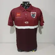 Burleigh Bears BNWT QRL NRL QLD Rugby League Classic Media Polo Shirt Mens Sz L