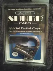 Shubb C8 Nickel 5 -String Partial Guitar Capo, NIB Free Shipping