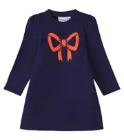 [Mini Rodini] Mini Rodini Bow-detail cotton sweatshirt dress M 24/36 blue