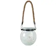 L101 Solar Crack Light Courtyard Wishing Christmas Mason Bottle Light Blue