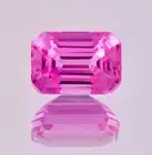 AAA+ Natural Royal Pink Ceylon Sapphire Emerald Cut Loose Gemstone GIT Certified