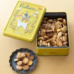 （預購）日本洋菓子甜點店 燦爛陽光貓咪 迷你一口蝴蝶酥鐵盒餅乾組