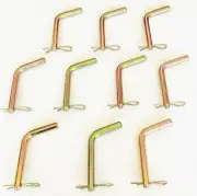 10 GOLIATH INDUSTRIAL 1/2" BENT TRACTOR WAGON TRAILER RECEIVER HITCH PIN BP12