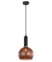 CLA Lighting Vintaj Ribbed Wine Glass Pendant - Copper Painted / Brass