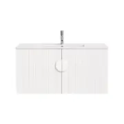 CIBO 900mm White Freshwater Wall Hung Bathroom Vanity With White Handle