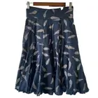 Effies Heart Blue Seven Year Itch Skirt Womens Size M Feather Print NWT
