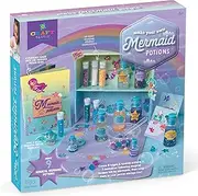 Craft-tastic – DIY Mermaid Potions Craft Kit – Includes Mermaid Potion Book with Magical Recipies, Enchanted Ingredients, Potion Cabinet & More! – Arts & Crafts for Kids – Fun, Creative & Unique Gift