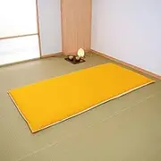 Merry Night FM635001-35 Futon Cover from Yellow Double Long Approx. 57.1 x 84.6 inches (145 x 215 cm), L-Shaped, Double Zipper, Double Zipper, Easy to Put in and Take Out Comforter, Made in Japan,