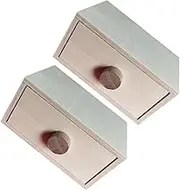 SHINEOFI 2Pcs Wooden Storage Case Creative DIY Drawer Organizer for Jewelry Crafts Durable Design for Home Office and Classroom Organization