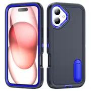 MCC Shockproof iPhone 16 Case Cover Heavy Duty with Stand Apple iPhone16 [Navy+Blue]