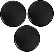 Luxshiny 3pcs Wooden Base Ornament Round Figure Stand Miniature Bases Figurine Miniatures Show Holder Support Dollhouse Dolly Circular Small Dolls Doll Stand Material Black