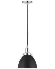 Abraham + Ivy Madison & Polished Nickel Metal Pendant