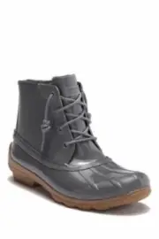 Sperry Top-Sider Women's Gulf Memory Foam Duck Boot Dark Grey Size 11