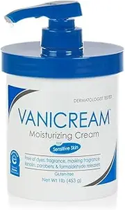 Vanicream Moisturizing Skin Cream with pump for sensitive skin - can be used for eczema, psoriasis, ichthyosis, and itch - dermatologist tested – free of dye, fragrance, and preservatives - 16 oz