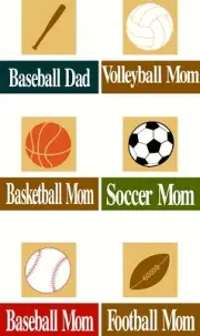 STENCIL "SET 30 " 12PC SPORTS SHELF SITTER SET REUSABLE SIGN STENCILS