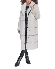 Karl Lagerfeld Paris Faux Fur Coat