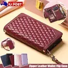 For Samsung S25 S24 S23 S22 S21 S20 Ultra Zipper Case Leather Wallet Flip Cover