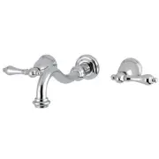 Kingston Brass KS312.AL Vintage 1.2 GPM Wall Mounted Widespread - Chrome
