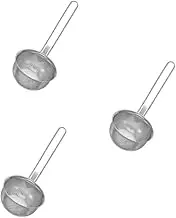Zerodeko 3pcs Stainless Steel Cooking Oil Filter Soup Strainer Hot Pot Strainer Colander Spoon Pasta Strainer Hot Pot Utensil Set Essential Kitchen Tool