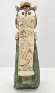 Owl Scout Scouting CUTE with Map Resin Home Decor TF