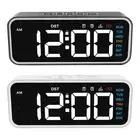 Digital Alarm Clock Bedside LED Digital Clock for Gift Farmhouse Bedroom