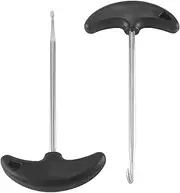 2Pcs Stainless Steel Hockey Skate Tightener Skate Key Tool Shoe Lace Puller Ice Roller Skate Tool for Ice-Skates