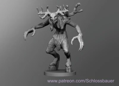 Wendigo Cryptid Monster Manual 28mm Scale D&D Tabletop Miniature SB