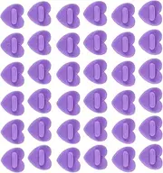 TOPPERFUN 100pcs Heart-shaped Brooch Pin Backs Rubber Butterfly Clutch for Lapel Badges and Tie Tack Supplies for Crafts and Accessories