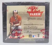 2002 Fleer Greats Of The Game Baseball Hobby Box