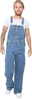 [SKYLINEWEARS] Men's Denim Dungarees Jeans Bib and Brace Overall Pro Heavy Duty Workwear Pants