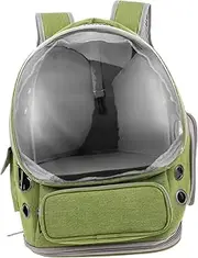 Kisangel Transparent Cat Travel Backpack Carrier Breathable Foldable Pet Bag for Small Dogs Cats Clear for Outdoor Adventures Portable Comfortable for Hiking
