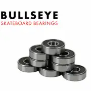 Bullseye Skateboard Bearings Abec 5 Rated Set 8 Chrome Serviceable Ball Bearings