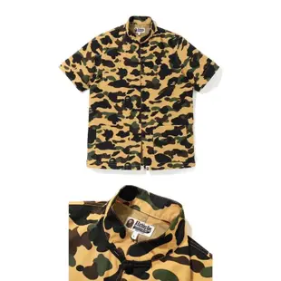 A bathing ape 正品 BAPE CAMO襯衫 短袖 周湯豪