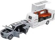 Scale Finished Model Car 1/32 for Rolls-Royce Cullinan Luxury SUV Diecast Metal Car Model Scale Off-road Vehicle with Sound Light Miniature Replica Car(Chrome)
