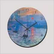 Monet Sunrise Water Art Wall Hanging Wall Clock art Time Piece